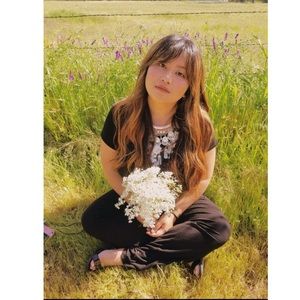 Black jumpsuit Romper (L)